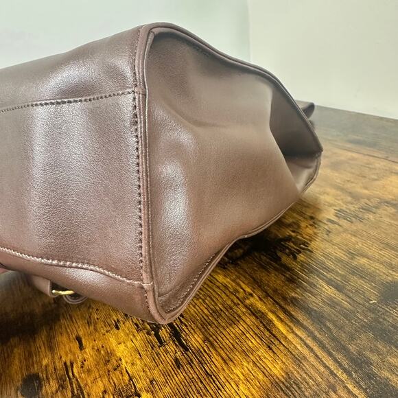 Vintage Chloe Brown Leather Sling Bag Backpack Authentic - Picture 12 of 16